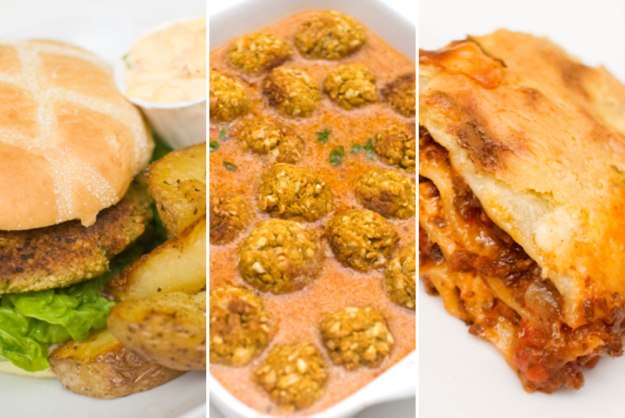 UKEMENY: Hva med falafelburger, linseboller og vegansk lasagne til middag i uken som kommer? 